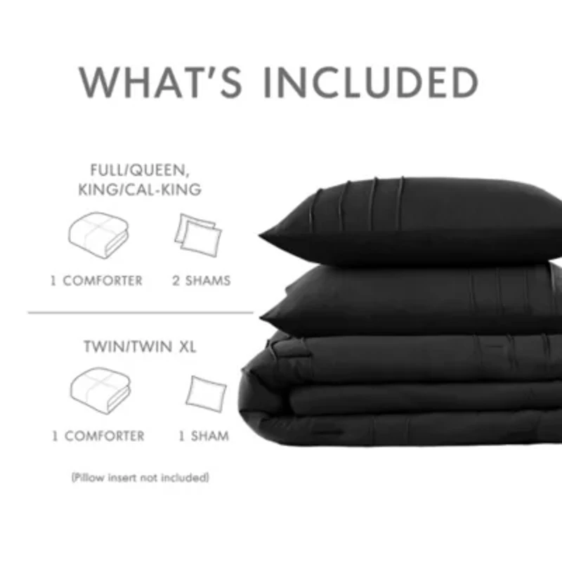 Porter Soft Washed Pleated Comforter Set
