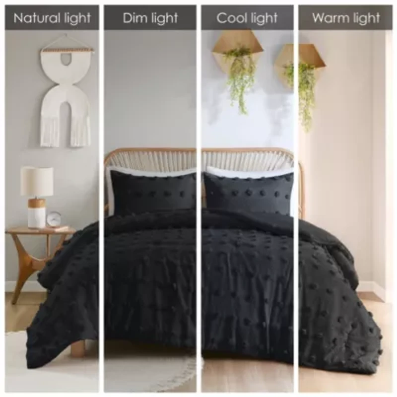 Lucy Clip Jacquard Comforter Set