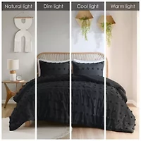 Lucy Clip Jacquard Comforter Set