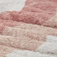 Cassie Ombre Shaggy Faux Fur Comforter Set