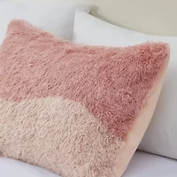 Cassie Ombre Shaggy Faux Fur Comforter Set