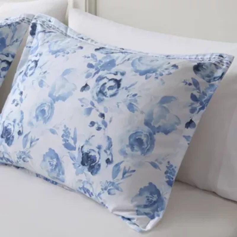 Christa Floral Striped Comforter Set