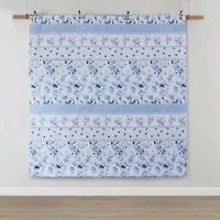 Christa Floral Striped Comforter Set