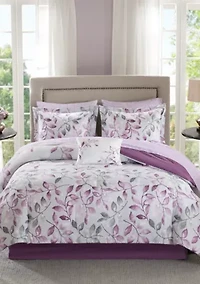 Madison Park Essentials Lafael Complete Comforter Set - Purple