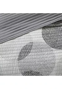 Madison Park Essentials Knowles Complete Coverlet Set - Grey