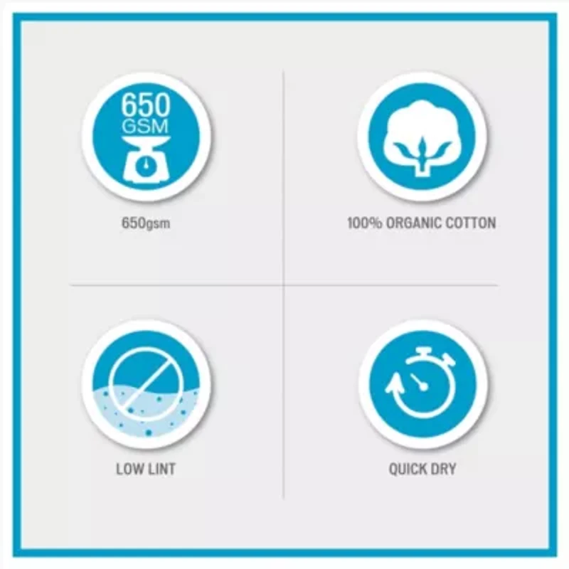 Organic 6 Piece Cotton Towel Set