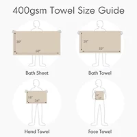 400GSM Essential Bundle Quick Dry 100% Cotton 4pc XL Towel Set