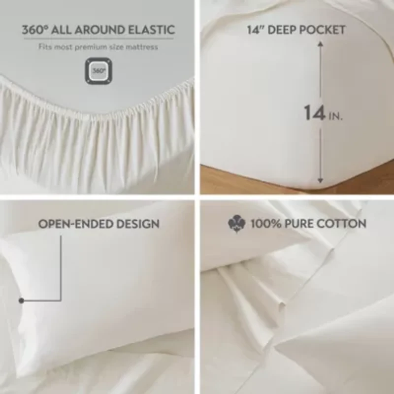 Cotton 144TC 100% Solid Sheet Set