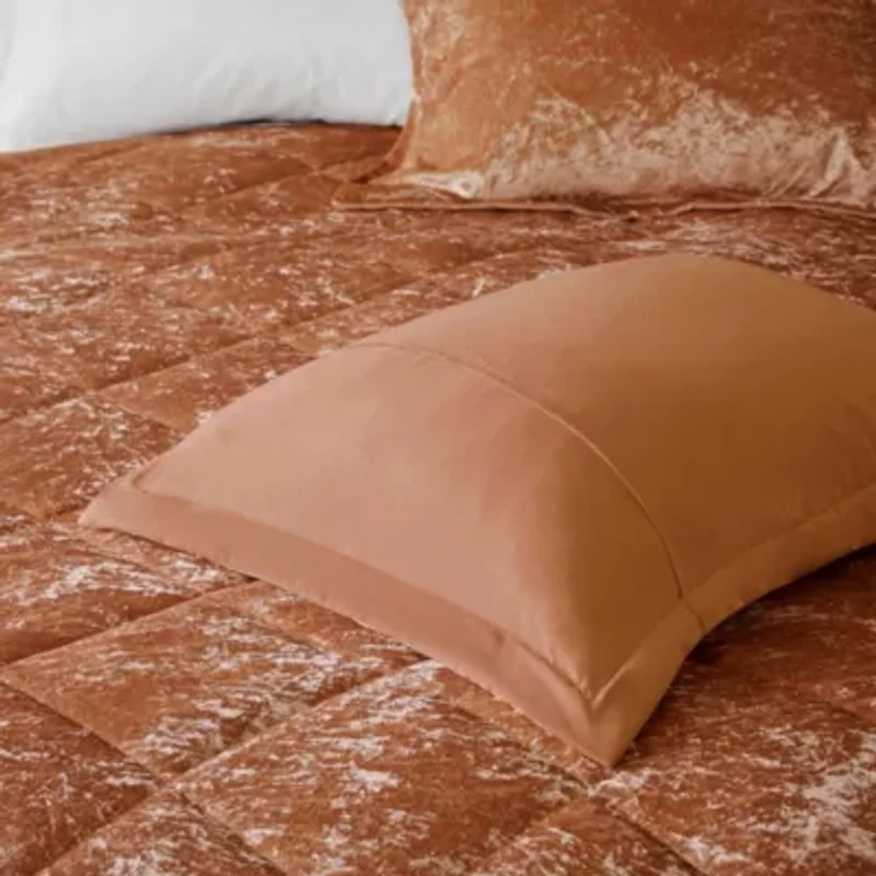 Felicia Velvet Comforter Set with Throw Pillow
