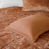 Felicia Velvet Comforter Set with Throw Pillow