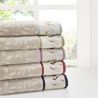 Serene Embroidered Cotton Jacquard 6 Piece Towel Set