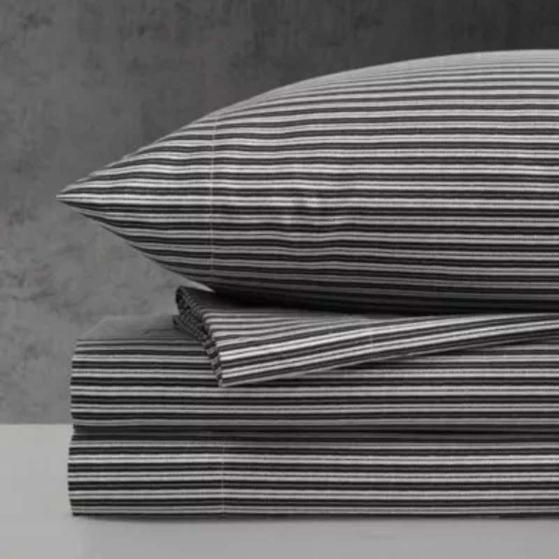 Twill Stripe Texture Microfiber Sheet Set