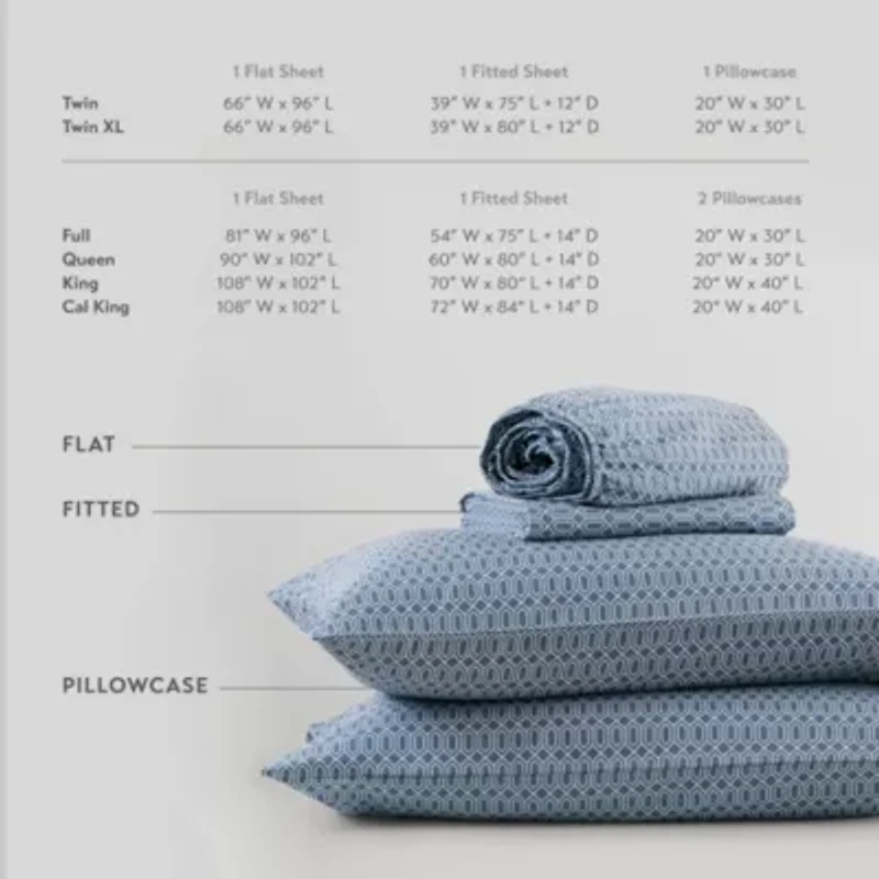 144 Thread Count Cotton Printed Sheets