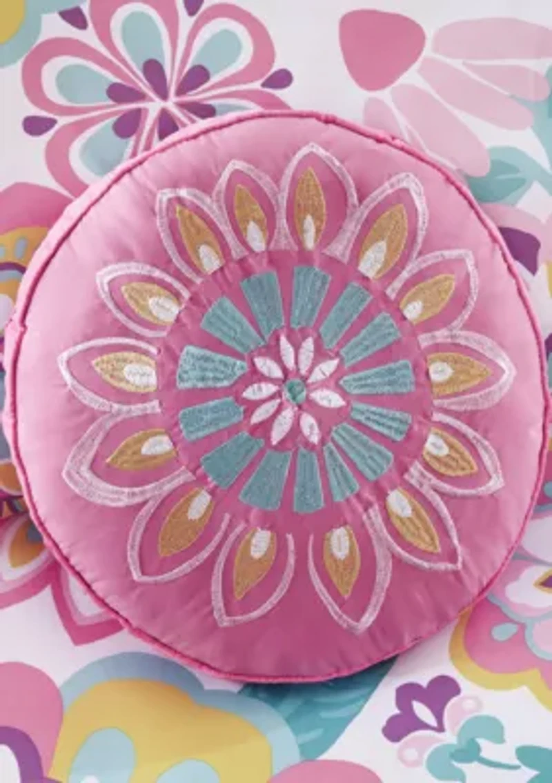 Camille Floral Comforter Set - Pink