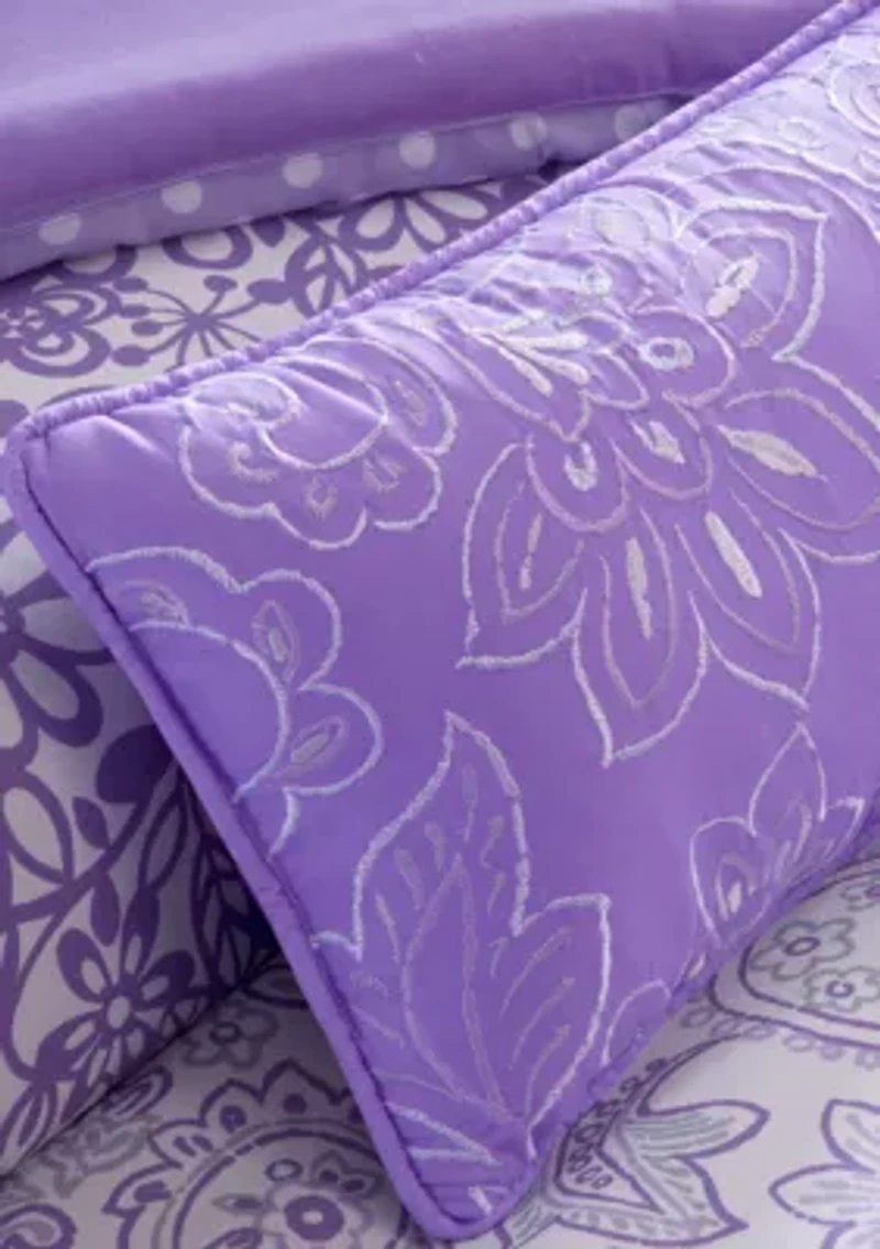Riley Comforter Set - Purple