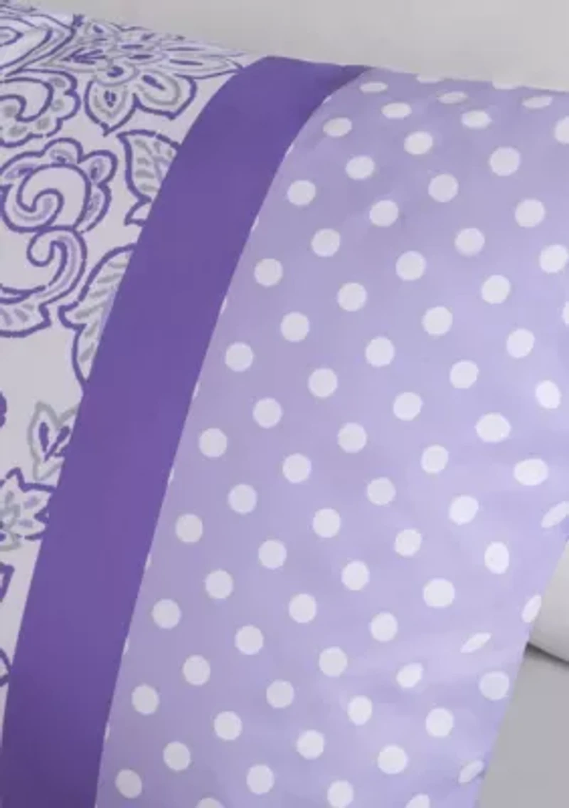 Riley Comforter Set - Purple