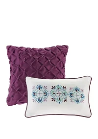 Joni Comforter Set - Purple