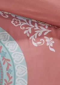 Intelligent Design Loretta Complete Bed Set - Coral