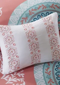 Intelligent Design Loretta Complete Bed Set - Coral