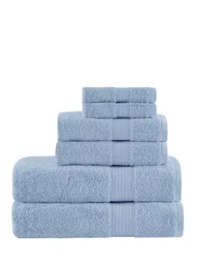 Organic 6 Piece Cotton Towel Set