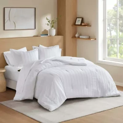 Logan Woven Striped Comforter Set