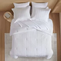 Logan Woven Striped Comforter Set