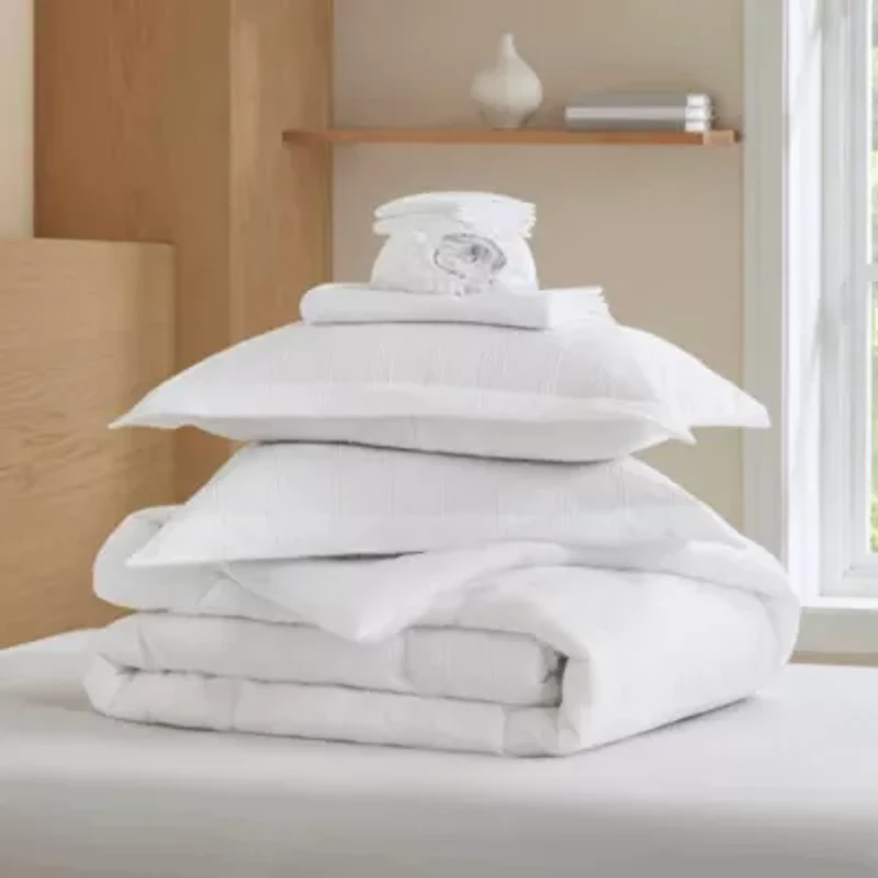 Logan Woven Striped Comforter Set