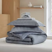 Logan Woven Striped Comforter Set