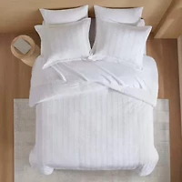 Logan Woven Striped Duvet Set