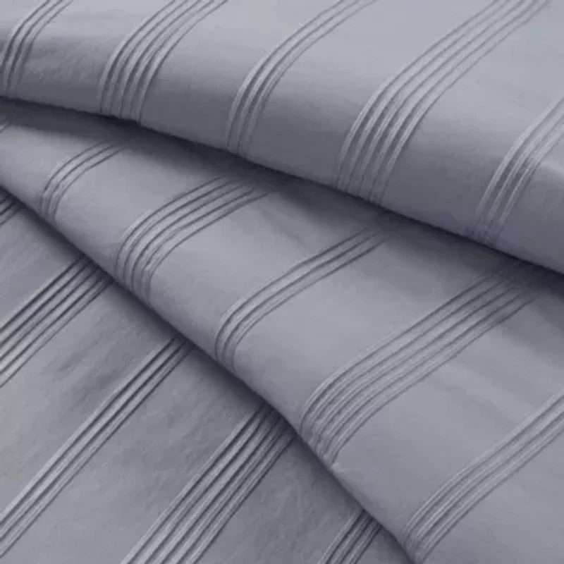 Logan Woven Striped Duvet Set