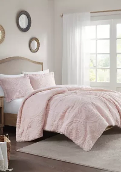 Arya Medallion Ultra Plush Comforter Mini Set