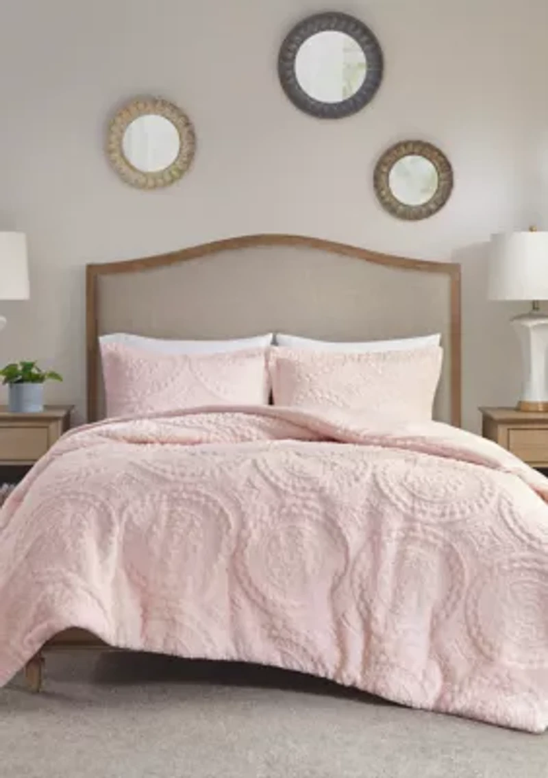 Arya Medallion Ultra Plush Comforter Mini Set