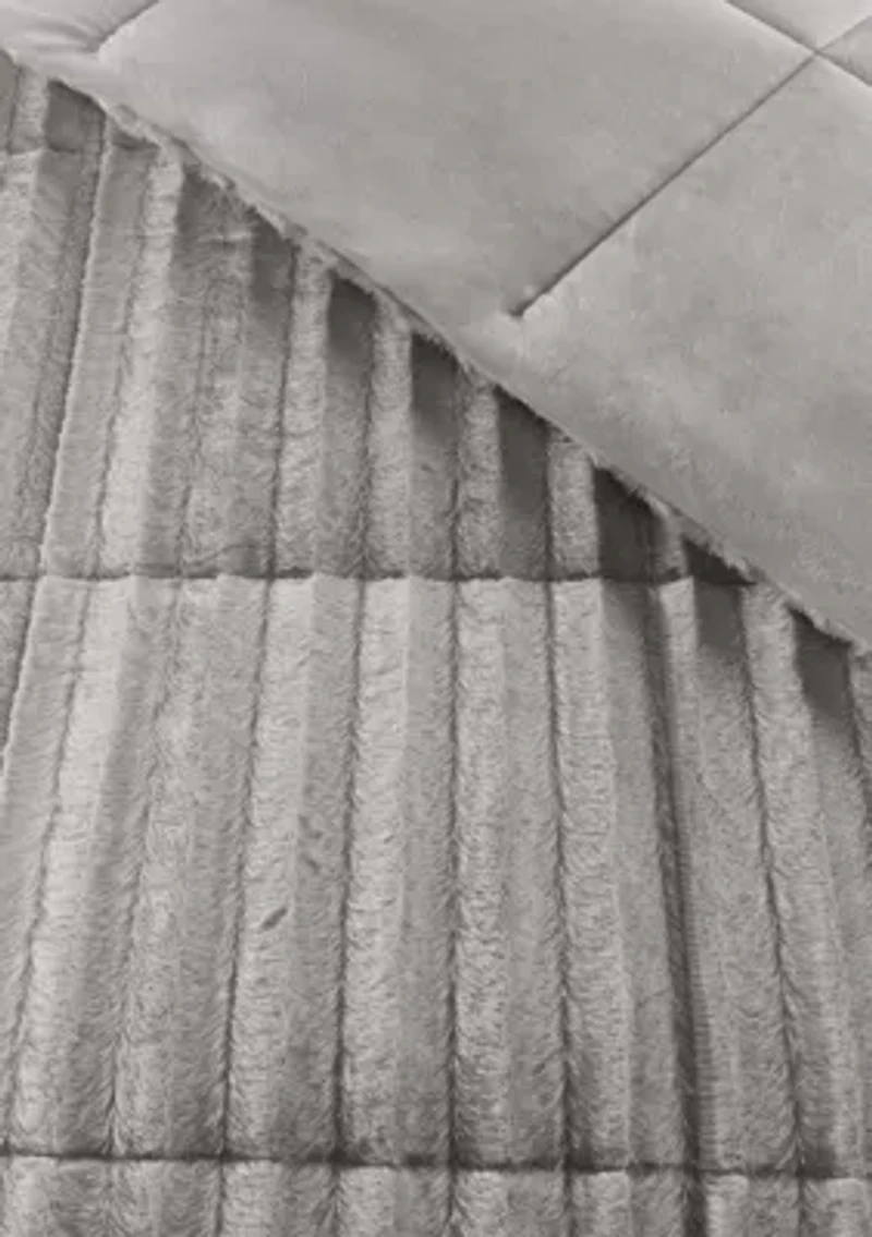 Duke Faux Fur 3 Piece Comforter Set