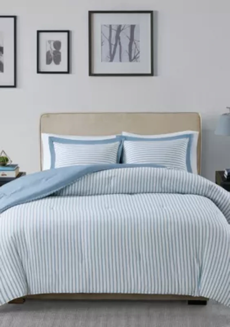Hayden Reversible Stripe Down Alternative Comforter Mini Set