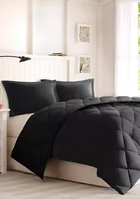 Larkspur Scotchgard Diamond Quilting Reversible Down Alternative Comforter Set