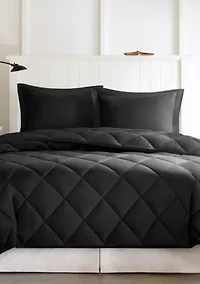 Larkspur Scotchgard Diamond Quilting Reversible Down Alternative Comforter Set
