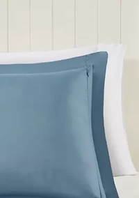 Larkspur Scotchgard Diamond Quilting Reversible Down Alternative Comforter Set