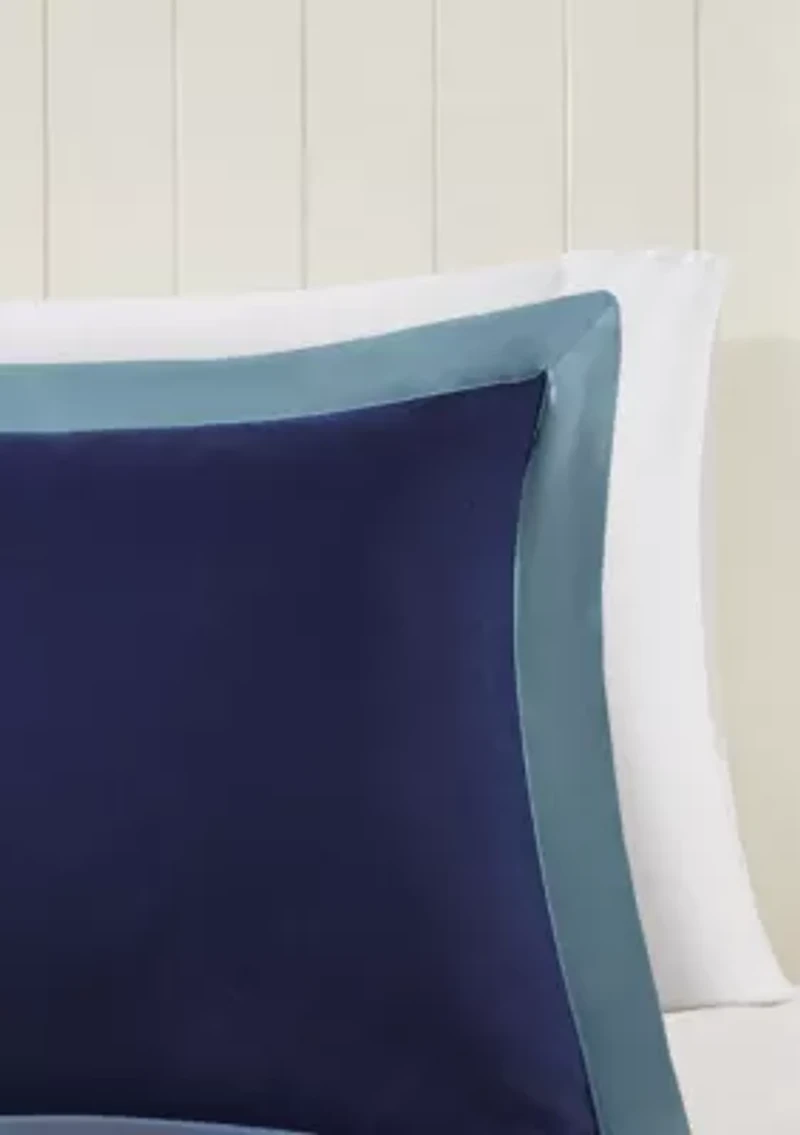 Larkspur Scotchgard Diamond Quilting Reversible Down Alternative Comforter Set