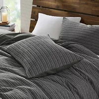 Lyon Waffle Washed Duvet Set