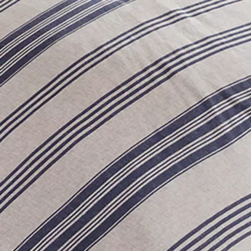 Cole Stripe Print Ultra Soft Cotton Blend Jersey Knit Duvet Cover Set