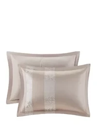 Ava 7 Piece Chenille Jacquard Comforter Set