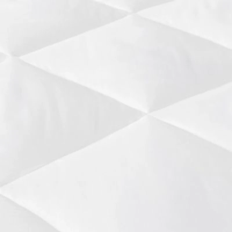 Quiet Nights Cotton Sateen Waterproof Diamond Quilting Down Alternative Mattress Pad
