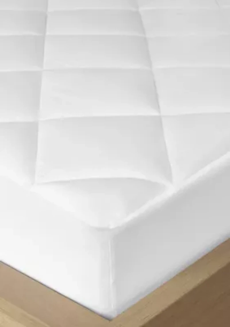 Quiet Nights Cotton Sateen Waterproof Diamond Quilting Down Alternative Mattress Pad