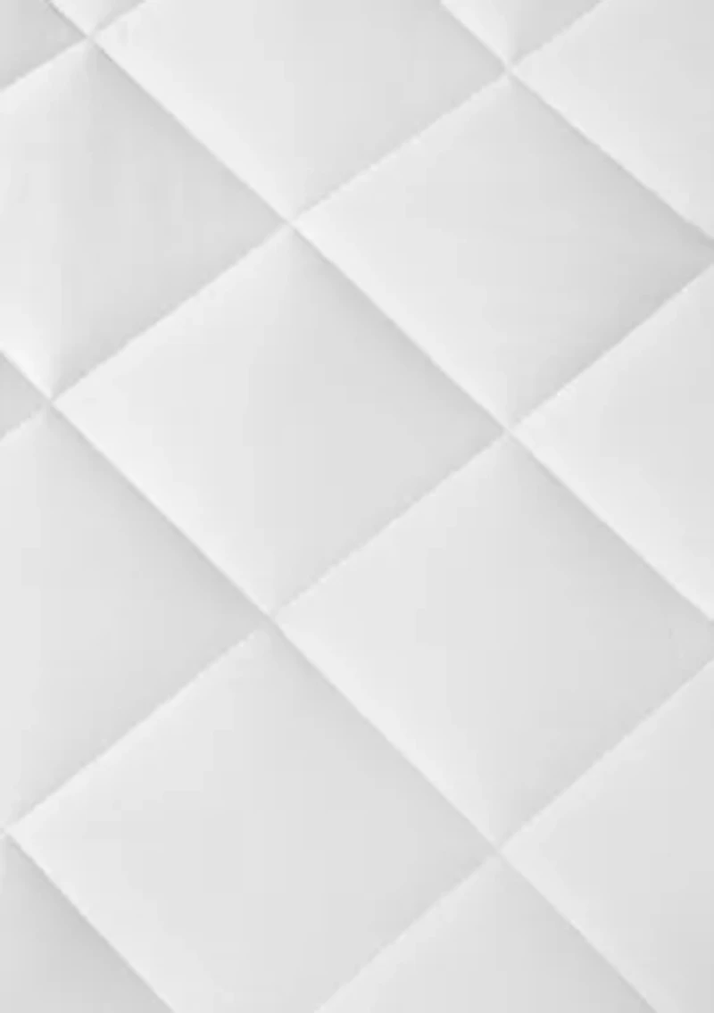 Quiet Nights Cotton Sateen Waterproof Diamond Quilting Down Alternative Mattress Pad