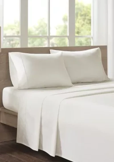 200 Thread Count Relaxed Cotton Percale Sheet Set