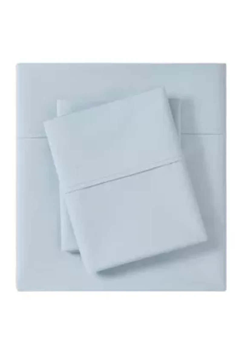 200 Thread Count Relaxed Cotton Percale Sheet Set