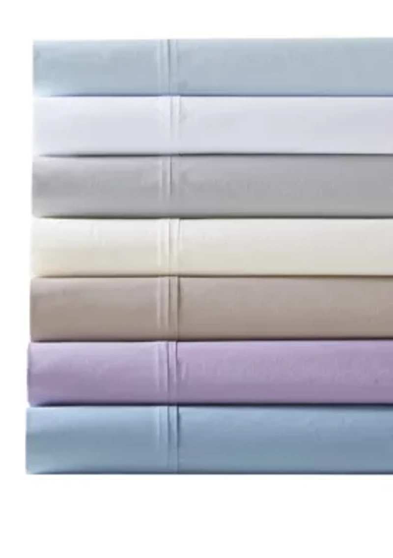 200 Thread Count Relaxed Cotton Percale Sheet Set