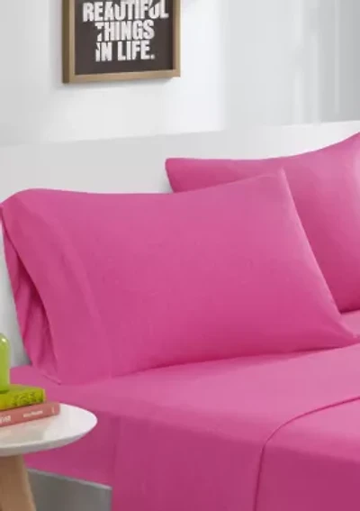 Cotton Blend Jersey Knit Sheet Set