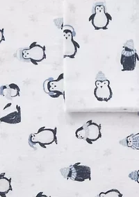 Cozy Soft Cotton Novelty Print Flannel Sheet Set