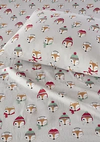 Cozy Soft Cotton Novelty Print Flannel Sheet Set